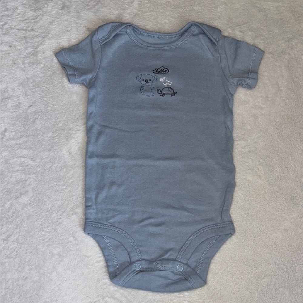 (3 for $10) carters Blue 9 month bodysuit Onesie baby boy clothing